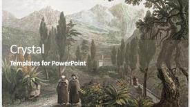  Presentation with santa - Beautiful PPT theme featuring convent palermo surroundings sicily create backdrop and a gray colored foreground