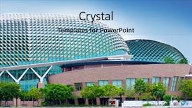  Presentation with venue - Cool new presentation theme with convention centre in singapore venue backdrop and a light blue colored foreground