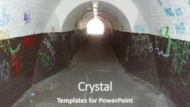  Presentation with paths - Cool new slides with aerial of downtown dallas texas in spring backdrop and a gray colored foreground.