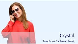  Presentation with heart - Theme enhanced with conversation hearts - middle age woman wearing heart background and a  colored foreground