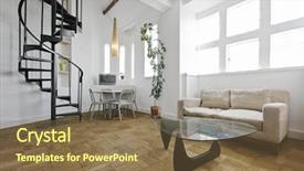  Presentation with dental full metal crown - Amazing presentation design having warehouse conversion apartment with metal backdrop and a tawny brown colored foreground