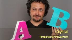  Presentation with marketing funnel - Colorful PPT theme enhanced with conversion funnel a b test backdrop and a tawny brown colored foreground