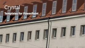  Presentation with apartments - Colorful presentation design enhanced with converted-apartments-in-the-attic backdrop and a tawny brown colored foreground