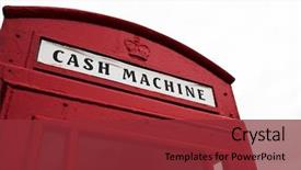  Presentation with red telephone - Slide deck having bacteria - molecules of the virus green background and a ocean colored foreground