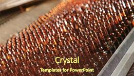  Presentation with beer - PPT theme enhanced with conveyer line with many beer background and a tawny brown colored foreground