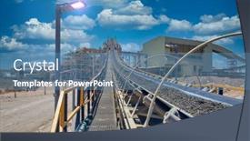  Presentation with conveyor belt - Cool new theme with conveyor-belt-at-a-diamond backdrop and a teal colored foreground