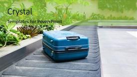  Presentation with conveyor belt - Audience pleasing PPT layouts consisting of conveyor belt surrounded by green backdrop and a yellow colored foreground