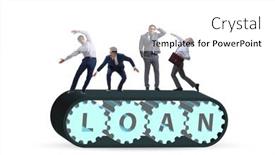  Presentation with belt conveyor - Slide set having conveyor-belt-with-the-debt background and a white colored foreground