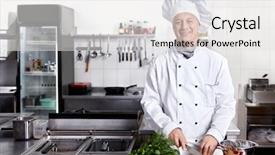  Presentation with cut - Beautiful presentation theme featuring cook cut vegetables backdrop and a white colored foreground