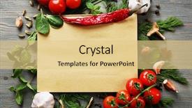  Presentation with recipe book - Cool new presentation theme with open recipe book with fresh backdrop and a lemonade colored foreground