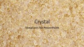  Presentation with quinoa - Theme featuring cooked quinoa background and a coral colored foreground