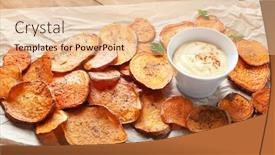  Presentation with sweet potato - Amazing theme having cooked-sweet-potato-with-sauce backdrop and a lemonade colored foreground