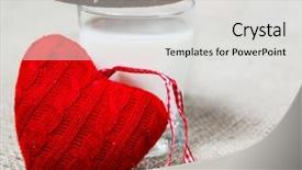  Presentation with cookie - Theme enhanced with cookie and a red heart background and a light gray colored foreground