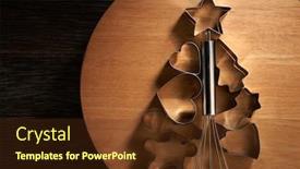  Presentation with cookie - Colorful slide set enhanced with cookie-cutters-for-homemade-cookies backdrop and a tawny brown colored foreground