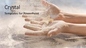  Presentation with jewish star of david - Audience pleasing PPT theme consisting of cookie in form of star backdrop and a soft green colored foreground