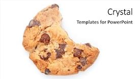  Presentation with cookie - Slides with cookie with a big part background and a  colored foreground