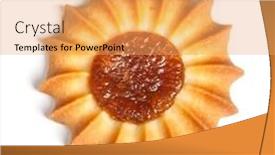  Presentation with cookie - Theme with cookie-with-jam-isolated background and a yellow colored foreground