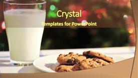  Presentation with cookies christmas - Beautiful presentation design featuring cookies and glass of milk backdrop and a tawny brown colored foreground