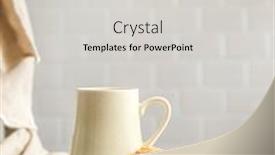  Presentation with high tea - PPT theme with cookies-and-morning-drink-coffee background and a light gray colored foreground