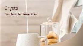  Presentation with high tea - Presentation theme having cookies-and-morning-drink-coffee background and a lemonade colored foreground