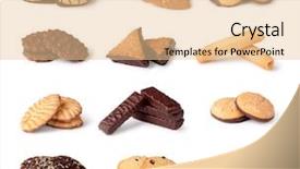  Presentation with cookies - Colorful slides enhanced with cookies collection on a white background backdrop and a lemonade colored foreground