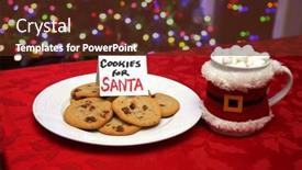  Presentation with christmas chocolate - Amazing presentation theme having cookies-for-santa-claus-fresh backdrop and a tawny brown colored foreground