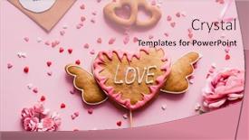  Presentation with valentine - Audience pleasing PPT layouts consisting of cookies-for-valentine-s-day backdrop and a lemonade colored foreground
