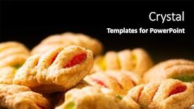  Presentation with puff pastry - Beautiful theme featuring cookies-from-puff-pastry backdrop and a black colored foreground