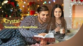  Presentation with old story book - Beautiful presentation featuring cookies in christmas living room backdrop and a  colored foreground