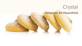  Presentation with chocolate biscuits - Presentation with cookies-with-chocolate-cream-sweet background and a cream colored foreground