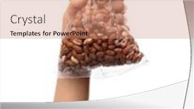  Presentation with peanuts - PPT layouts featuring cooking-and-long-shelf-life background and a coral colored foreground