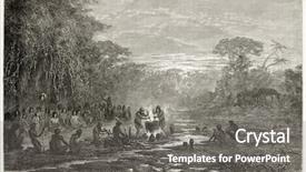  Presentation with indigenous - Presentation theme having cooking art - masaya indigenous coocking old illustration background and a gray colored foreground