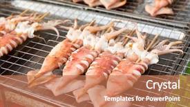  Presentation with thai food kitchen - PPT theme enhanced with cooking asian kitchen sale background and a coral colored foreground