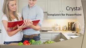  Presentation with cookbook - Slide deck featuring discount 15 percent off sale 3d illustration background and a red colored foreground