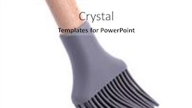  Presentation with brush - PPT layouts consisting of cooking-brush-isolated-on-white background and a white colored foreground