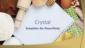  Presentation with baking tools - PPT theme featuring medical - insurance coverage mix reimbursement protection background and a gray colored foreground