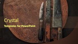  Presentation with cooking - PPT theme consisting of cooking-concept-illustrated-by-set background and a tawny brown colored foreground