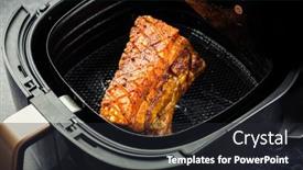  Presentation with fat - Presentation featuring cooking-crispy-pork-belly background and a  colored foreground