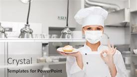  Presentation with culinary - PPT theme featuring cooking-culinary-and-health-concept background and a light gray colored foreground