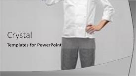  Presentation with culinary - Presentation consisting of cooking-culinary-and-people-concept background and a light gray colored foreground