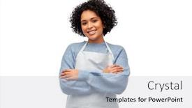  Presentation with culinary - Slide deck enhanced with cooking-culinary-and-people-concept background and a  colored foreground