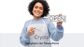  Presentation with culinary - Presentation design having cooking-culinary-and-people-concept background and a light blue colored foreground