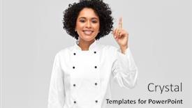  Presentation with cooking chef - PPT theme enhanced with cooking-culinary-and-people-concept background and a white colored foreground