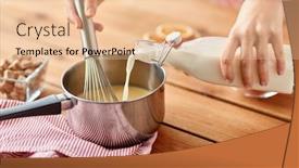  Presentation with culinary - Theme with cooking-culinary-and-seasonal-drinks background and a lemonade colored foreground