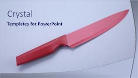  Presentation with cutting tools engineering milling - Theme with cooking-cutting-ceramic-knife background and a sky blue colored foreground