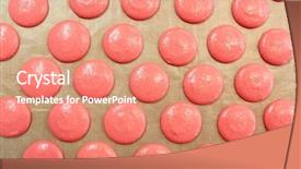  Presentation with pastry cream - PPT layouts consisting of cooking food and confectionery concept background and a  colored foreground