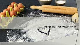  Presentation with culinary - Theme consisting of cooking-food-culinary-and-recipe background and a light gray colored foreground