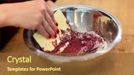  Presentation with pastry chef - Amazing PPT layouts having cooking food and people concept backdrop and a  colored foreground