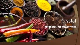  Presentation with cooking - Slides enhanced with text on paper heavy industry background and a gray colored foreground.