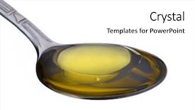  Presentation with edible oil - Presentation theme enhanced with cooking oil background and a white colored foreground
